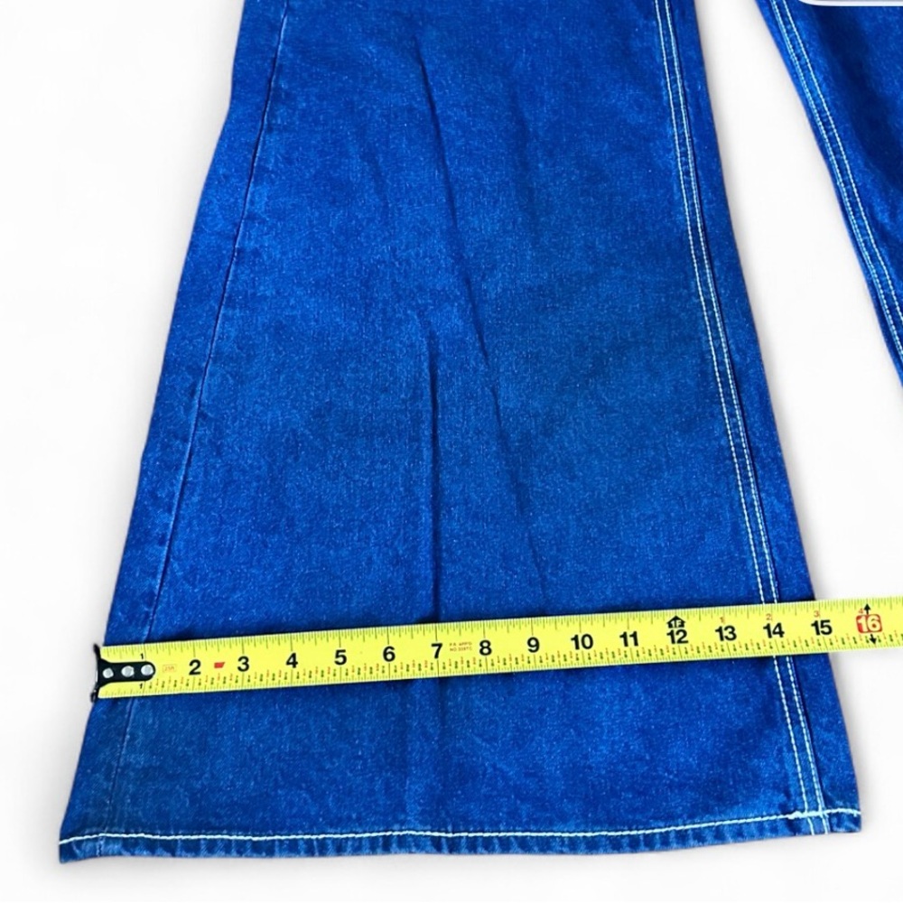 Zara Dark Blue Flare Jeans - Picture 9 of 11